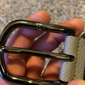 Men’s Tods Gray Suede Belt Size 95/38